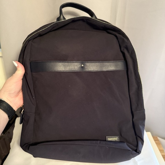 Samara The Ocean Backpack Navy Blue Nylon Unisex Laptop Work Travel Bag EUC - Picture 1 of 15